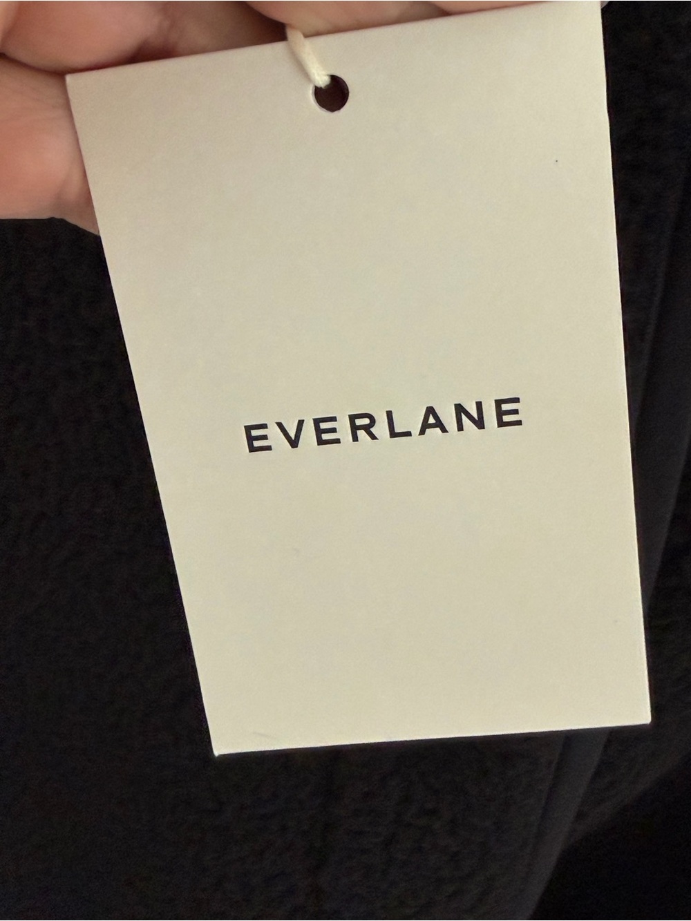 NEW Everlane Black Fleece Teddy Liner Jacket in Size Large - Picture 9 of 12